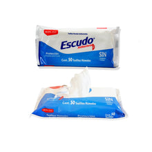 Escudo Toallitas Húmedas Antibacteriales 50 pzas.