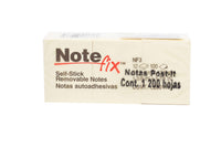 NOTAS ADHESIVAS NOTE-FIX NF-3 3.8X5.1 AMARILLO 100 HOJAS CON 12 PZS